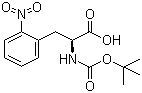 N-叔丁氧羰基-L-2-硝基苯丙氨酸分子结构 (CAS 185146-84-3)