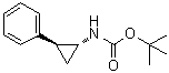 (1R-反式)-(2-苯基环丙基)氨基甲酸叔丁酯分子结构 (CAS 185256-47-7)