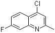 4-氯-7-氟-2-甲基喹啉分子结构 (CAS 18529-04-9)