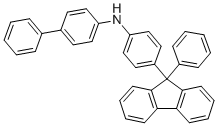 N-(4-(9-Phenyl-9H-fluoren-9-yl)phenyl)-[1,1'-biphenyl]-4-amine molecular structure (CAS 1853122-02-7)