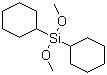 二环己基二甲氧基硅烷分子结构 (CAS 18551-20-7)