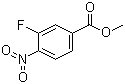 结构式 CAS# 185629-31-6, 3-氟-4-硝基苯甲酸甲酯