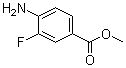 4-氨基-3-氟苯甲酸甲酯分子结构 (CAS 185629-32-7)