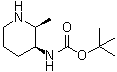 N-[(2S,3S)-2-甲基哌啶-3-基]氨基甲酸叔丁酯分子结构 (CAS 1860012-45-8)