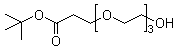 3-[2-[2-(2-Hydroxyethoxy)ethoxy]ethoxy]propionic acid tert-butyl ester molecular structure (CAS 186020-66-6)