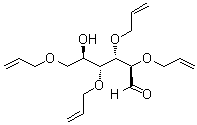 2,3,4,6-四-O-2-丙烯-1-基-D-葡萄糖分子结构 (CAS 186038-63-1)