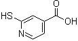 2-巯基-4-吡啶羧酸分子结构 (CAS 18616-05-2)