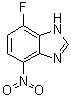 7-氟-4-硝基-1H-苯并咪唑分子结构 (CAS 18645-93-7)