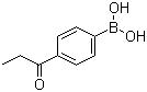 4-(丙酰基)苯硼酸分子结构 (CAS 186498-36-2)