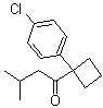 1-[1-(4-氯苯基)环丁基]-3-甲基丁烷-1-酮分子结构 (CAS 186521-85-7)