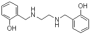 N,N'-双(2-羟基苄基)乙二胺分子结构 (CAS 18653-98-0)