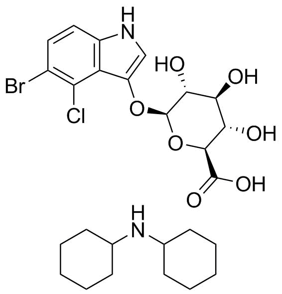 X-Gluc 二环己胺盐分子结构 (CAS 18656-96-7)