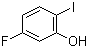 5-氟-2-碘苯酚分子结构 (CAS 186589-87-7)