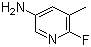 2-氟-3-甲基-5-氨基吡啶分子结构 (CAS 186593-48-6)