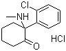 盐酸氯氨酮分子结构 (CAS 1867-66-9)