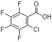 2-氯-3,4,5,6-四氟苯甲酸分子结构 (CAS 1868-80-0)