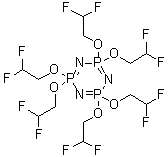 2,2,4,4,6,6-六(2,2-二氟乙氧基)-2,2,4,4,6,6-六氢-1,3,5,2,4,6-三氮杂三磷杂苯分子结构 (CAS 186817-57-2)