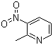 2-甲基-3-硝基吡啶分子结构 (CAS 18699-87-1)