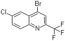 4-溴-6-氯-2-(三氟甲基)喹啉分子结构 (CAS 18706-32-6)
