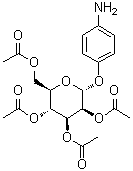 4-氨基苯基 2,3,4,6-四-O-乙酰基-alpha-D-吡喃甘露糖苷分子结构 (CAS 187146-99-2)
