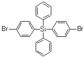 二(4-溴苯基)二苯基硅烷分子结构 (CAS 18733-91-0)