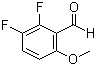 2,3-二氟-6-甲氧基苯甲醛分子结构 (CAS 187543-87-9)