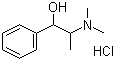 消旋盐酸甲基麻黄碱分子结构 (CAS 18760-80-0)