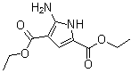 structure of CAS# 187724-98-7, 5-Amino-1H-pyrrole-2,4-dicarboxylic acid diethyl ester