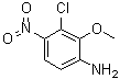 3-氯-2-甲氧基-4-硝基苯胺分子结构 (CAS 187929-79-9)