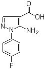 5-氨基-1-(4-氟苯基)-1H-吡唑-4-羧酸分子结构 (CAS 187949-90-2)