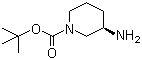 (R)-1-叔丁氧羰基-3-氨基哌啶分子结构 (CAS 188111-79-7)
