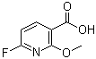 6-Fluoro-2-methoxy-3-pyridinecarboxylic acid molecular structure (CAS 188192-51-0)