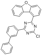 2-([1,1'-联苯]-3-基)-4-氯-6-(二苯并[b,d]呋喃-1-基)-1,3,5-三嗪分子结构 (CAS 1883265-36-8)