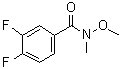 3,4-二氟-N-甲氧基-N-甲基苯甲酰胺分子结构 (CAS 188345-25-7)