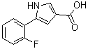5-(2-Fluorophenyl)-1H-pyrrole-3-carboxylic acid molecular structure (CAS 1883595-38-7)