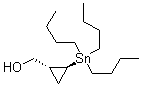 (1R,2S)-2-(三丁基锡烷基)环丙烷甲醇分子结构 (CAS 188620-19-1)