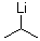 异丙基锂分子结构 (CAS 1888-75-1)