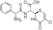 [2R-[2R*[R*(R*)]]]-alpha-[(Aminophenylacetyl)amino]-5-chloro-3,4-dihydro-4-oxo-2H-1,3-thiazine-2-acetic acid molecular structure (CAS 188915-50-6)