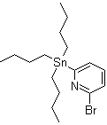 2-溴-6-(三丁基锡烷基)吡啶分子结构 (CAS 189083-81-6)