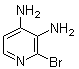 2-溴-3,4-吡啶二胺分子结构 (CAS 189230-41-9)