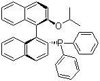 (R)-(+)-1,1'-联萘-2'-异丙氧基-2-二苯膦分子结构 (CAS 189274-36-0)