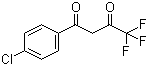 1-(4-氯苯基)-4,4,4-三氟丁烷-1,3-二酮分子结构 (CAS 18931-60-7)