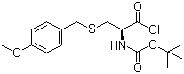 Boc-S-(4-甲氧基苄基)-L-半胱氨酸分子结构 (CAS 18942-46-6)