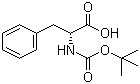 Boc-D-苯丙氨酸分子结构 (CAS 18942-49-9)
