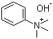 三甲基苯基氢氧化铵分子结构 (CAS 1899-02-1)