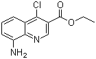 8-氨基-4-氯-3-喹啉羧酸乙酯分子结构 (CAS 190137-84-9)