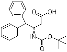 N-叔丁氧羰基-L-3-氨基-4,4-二苯基丁酸分子结构 (CAS 190190-50-2)