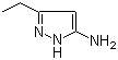 3-乙基-1H-吡唑-5-胺分子结构 (CAS 1904-24-1)