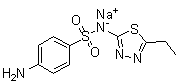 磺胺乙二唑钠分子结构 (CAS 1904-95-6)