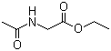 乙酰甘氨酸乙酯分子结构 (CAS 1906-82-7)